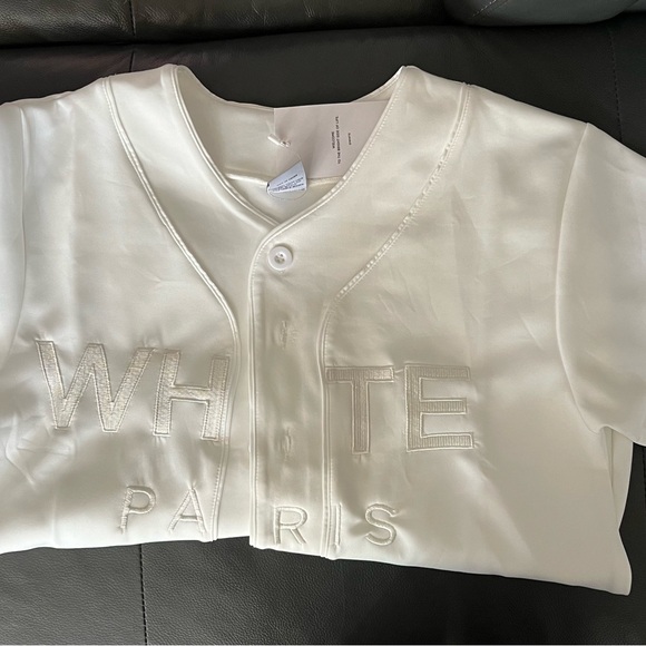 (S)Whte Paris Baseball Jersey - Picture 6 of 8
